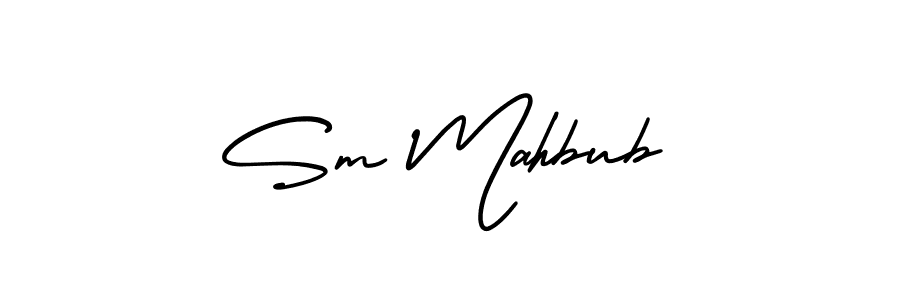 Best and Professional Signature Style for Sm Mahbub. AmerikaSignatureDemo-Regular Best Signature Style Collection. Sm Mahbub signature style 3 images and pictures png