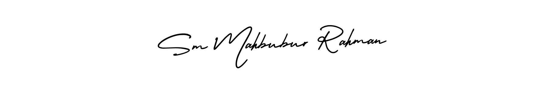 if you are searching for the best signature style for your name Sm Mahbubur Rahman. so please give up your signature search. here we have designed multiple signature styles  using AmerikaSignatureDemo-Regular. Sm Mahbubur Rahman signature style 3 images and pictures png
