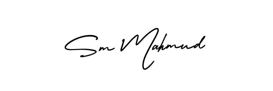 Make a beautiful signature design for name Sm Mahmud. With this signature (AmerikaSignatureDemo-Regular) style, you can create a handwritten signature for free. Sm Mahmud signature style 3 images and pictures png