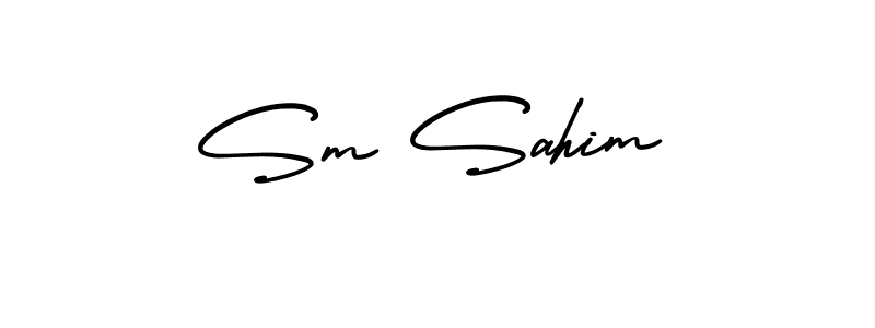 Once you've used our free online signature maker to create your best signature AmerikaSignatureDemo-Regular style, it's time to enjoy all of the benefits that Sm Sahim name signing documents. Sm Sahim signature style 3 images and pictures png