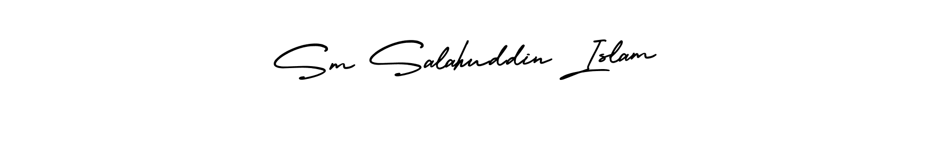 It looks lik you need a new signature style for name Sm Salahuddin Islam. Design unique handwritten (AmerikaSignatureDemo-Regular) signature with our free signature maker in just a few clicks. Sm Salahuddin Islam signature style 3 images and pictures png