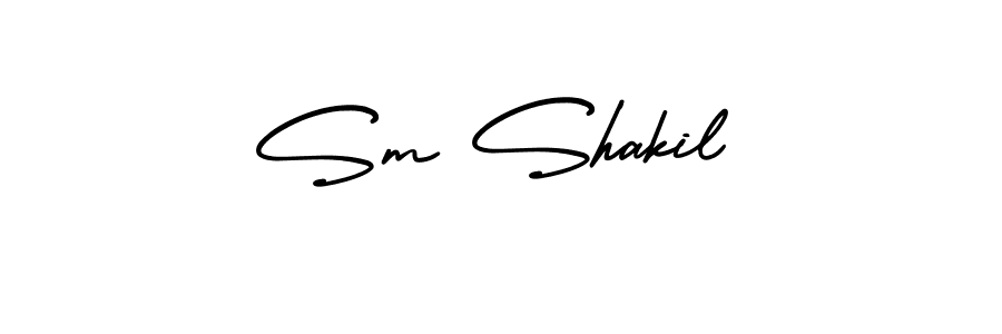 Create a beautiful signature design for name Sm Shakil. With this signature (AmerikaSignatureDemo-Regular) fonts, you can make a handwritten signature for free. Sm Shakil signature style 3 images and pictures png