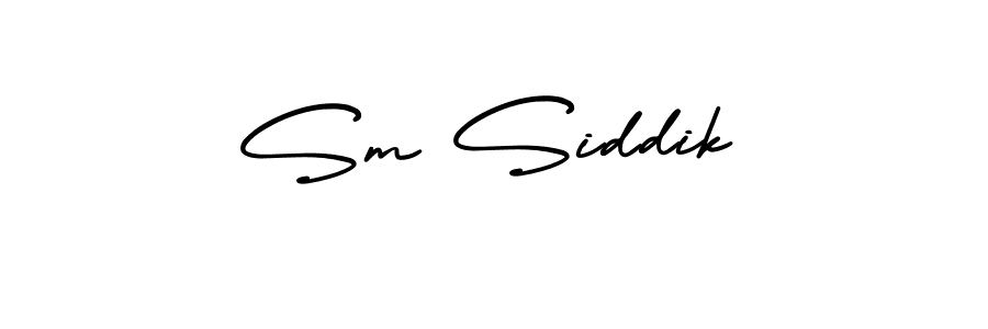 The best way (AmerikaSignatureDemo-Regular) to make a short signature is to pick only two or three words in your name. The name Sm Siddik include a total of six letters. For converting this name. Sm Siddik signature style 3 images and pictures png