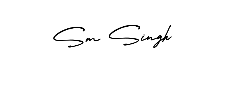 Also You can easily find your signature by using the search form. We will create Sm Singh name handwritten signature images for you free of cost using AmerikaSignatureDemo-Regular sign style. Sm Singh signature style 3 images and pictures png