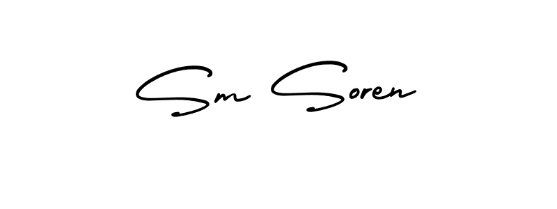 Make a beautiful signature design for name Sm Soren. Use this online signature maker to create a handwritten signature for free. Sm Soren signature style 3 images and pictures png