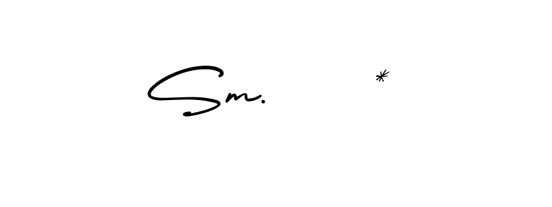 How to make Sm.    * signature? AmerikaSignatureDemo-Regular is a professional autograph style. Create handwritten signature for Sm.    * name. Sm.    * signature style 3 images and pictures png