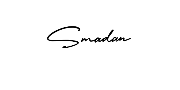 Also You can easily find your signature by using the search form. We will create Smadan name handwritten signature images for you free of cost using AmerikaSignatureDemo-Regular sign style. Smadan signature style 3 images and pictures png