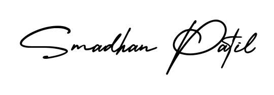 Personalize your online presence with Smadhan Patil signature rendered in elegant AmerikaSignatureDemo-Regular font. Great for website footers and blogs. Smadhan Patil signature style 3 images and pictures png