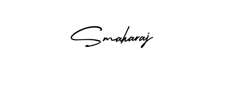 How to make Smaharaj name signature. Use AmerikaSignatureDemo-Regular style for creating short signs online. This is the latest handwritten sign. Smaharaj signature style 3 images and pictures png