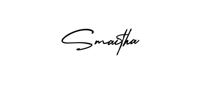 Best and Professional Signature Style for Smaitha. AmerikaSignatureDemo-Regular Best Signature Style Collection. Smaitha signature style 3 images and pictures png