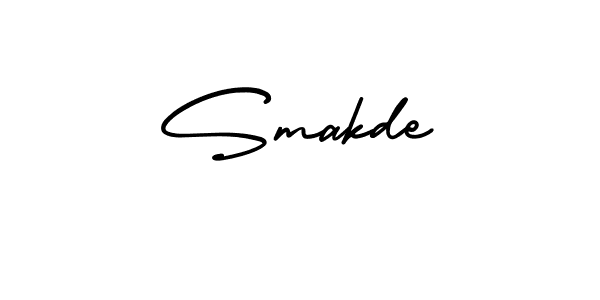 How to make Smakde name signature. Use AmerikaSignatureDemo-Regular style for creating short signs online. This is the latest handwritten sign. Smakde signature style 3 images and pictures png