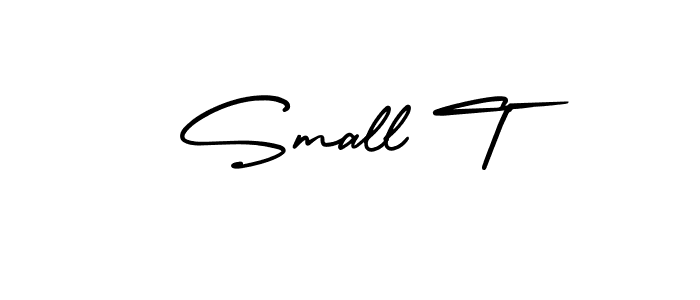 Make a beautiful signature design for name Small T. With this signature (AmerikaSignatureDemo-Regular) style, you can create a handwritten signature for free. Small T signature style 3 images and pictures png