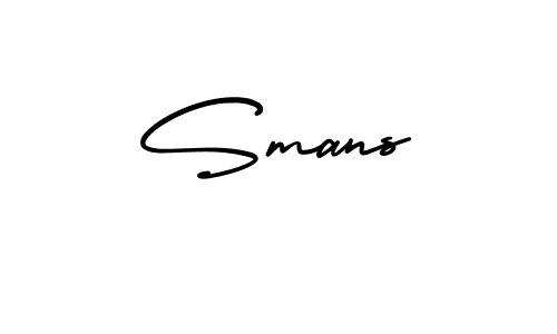 AmerikaSignatureDemo-Regular is a professional signature style that is perfect for those who want to add a touch of class to their signature. It is also a great choice for those who want to make their signature more unique. Get Smans name to fancy signature for free. Smans signature style 3 images and pictures png