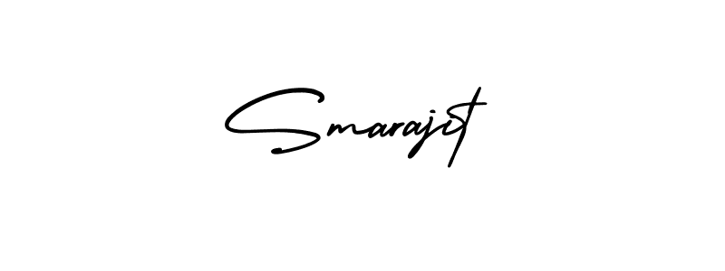 Create a beautiful signature design for name Smarajit. With this signature (AmerikaSignatureDemo-Regular) fonts, you can make a handwritten signature for free. Smarajit signature style 3 images and pictures png