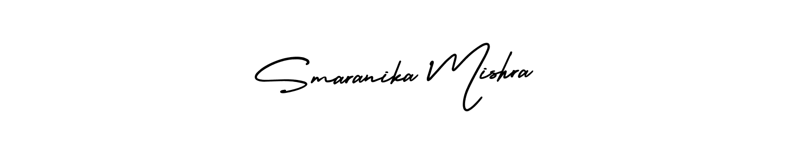 This is the best signature style for the Smaranika Mishra name. Also you like these signature font (AmerikaSignatureDemo-Regular). Mix name signature. Smaranika Mishra signature style 3 images and pictures png