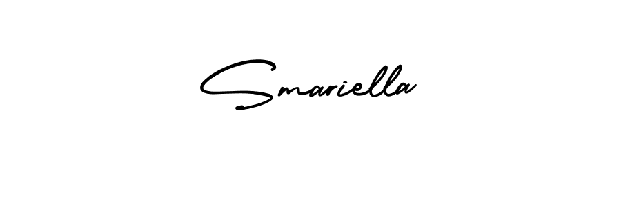 It looks lik you need a new signature style for name Smariella. Design unique handwritten (AmerikaSignatureDemo-Regular) signature with our free signature maker in just a few clicks. Smariella signature style 3 images and pictures png