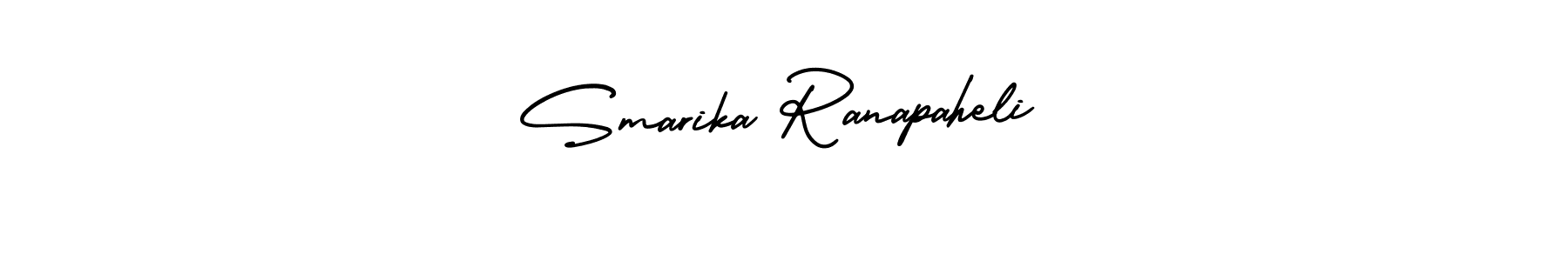 Make a beautiful signature design for name Smarika Ranapaheli. With this signature (AmerikaSignatureDemo-Regular) style, you can create a handwritten signature for free. Smarika Ranapaheli signature style 3 images and pictures png