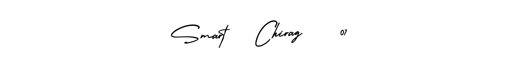 How to Draw Smart   Chirag    07 signature style? AmerikaSignatureDemo-Regular is a latest design signature styles for name Smart   Chirag    07. Smart   Chirag    07 signature style 3 images and pictures png