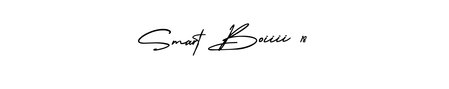 Make a beautiful signature design for name Smart Boiiii 18. With this signature (AmerikaSignatureDemo-Regular) style, you can create a handwritten signature for free. Smart Boiiii 18 signature style 3 images and pictures png