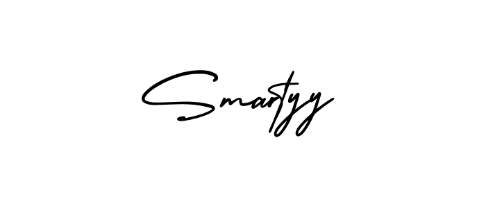 The best way (AmerikaSignatureDemo-Regular) to make a short signature is to pick only two or three words in your name. The name Smartyy include a total of six letters. For converting this name. Smartyy signature style 3 images and pictures png