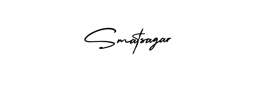 AmerikaSignatureDemo-Regular is a professional signature style that is perfect for those who want to add a touch of class to their signature. It is also a great choice for those who want to make their signature more unique. Get Smatsagar name to fancy signature for free. Smatsagar signature style 3 images and pictures png