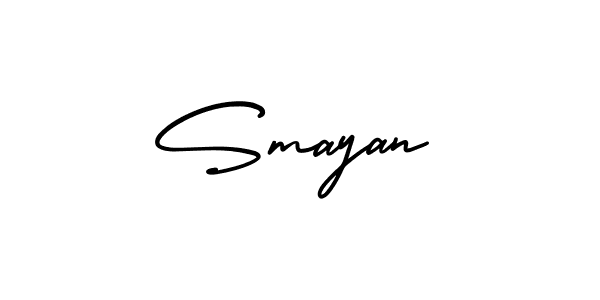 This is the best signature style for the Smayan name. Also you like these signature font (AmerikaSignatureDemo-Regular). Mix name signature. Smayan signature style 3 images and pictures png