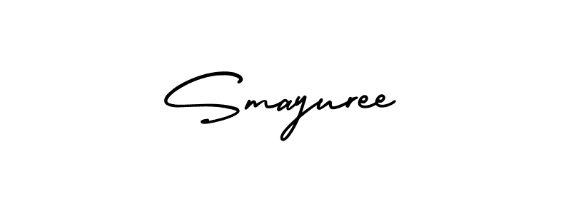 Create a beautiful signature design for name Smayuree. With this signature (AmerikaSignatureDemo-Regular) fonts, you can make a handwritten signature for free. Smayuree signature style 3 images and pictures png