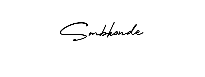 AmerikaSignatureDemo-Regular is a professional signature style that is perfect for those who want to add a touch of class to their signature. It is also a great choice for those who want to make their signature more unique. Get Smbhonde name to fancy signature for free. Smbhonde signature style 3 images and pictures png