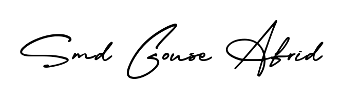 Also we have Smd Gouse Afrid name is the best signature style. Create professional handwritten signature collection using AmerikaSignatureDemo-Regular autograph style. Smd Gouse Afrid signature style 3 images and pictures png