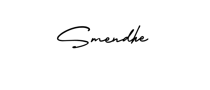 Make a beautiful signature design for name Smendhe. With this signature (AmerikaSignatureDemo-Regular) style, you can create a handwritten signature for free. Smendhe signature style 3 images and pictures png