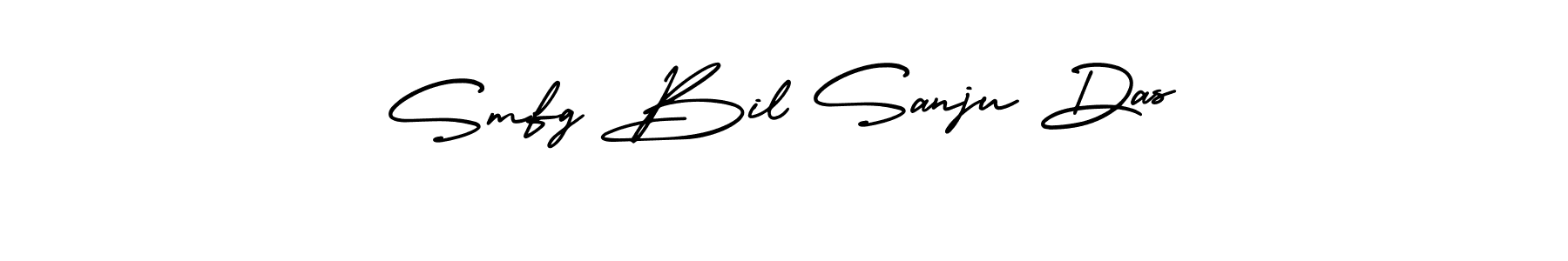 The best way (AmerikaSignatureDemo-Regular) to make a short signature is to pick only two or three words in your name. The name Smfg Bil Sanju Das include a total of six letters. For converting this name. Smfg Bil Sanju Das signature style 3 images and pictures png