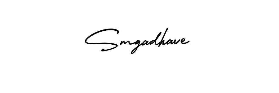 How to make Smgadhave signature? AmerikaSignatureDemo-Regular is a professional autograph style. Create handwritten signature for Smgadhave name. Smgadhave signature style 3 images and pictures png