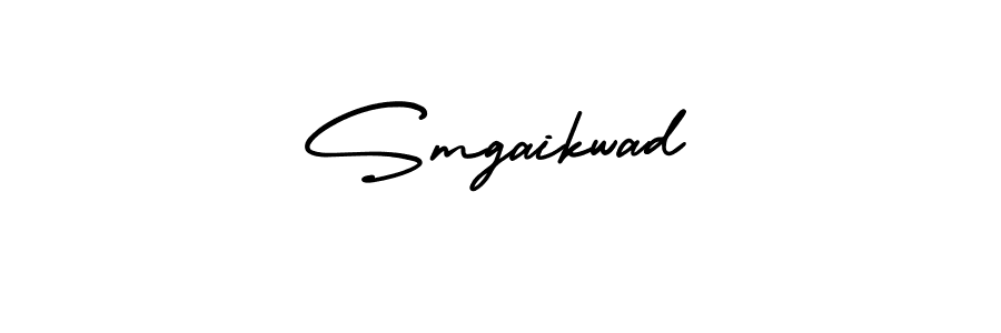 Design your own signature with our free online signature maker. With this signature software, you can create a handwritten (AmerikaSignatureDemo-Regular) signature for name Smgaikwad. Smgaikwad signature style 3 images and pictures png