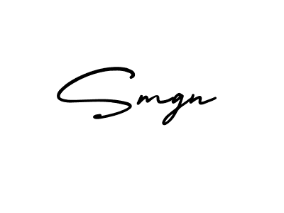 Create a beautiful signature design for name Smgn. With this signature (AmerikaSignatureDemo-Regular) fonts, you can make a handwritten signature for free. Smgn signature style 3 images and pictures png