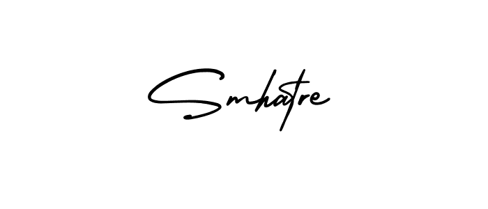 Similarly AmerikaSignatureDemo-Regular is the best handwritten signature design. Signature creator online .You can use it as an online autograph creator for name Smhatre. Smhatre signature style 3 images and pictures png