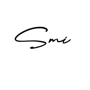 The best way (AmerikaSignatureDemo-Regular) to make a short signature is to pick only two or three words in your name. The name Smi include a total of six letters. For converting this name. Smi signature style 3 images and pictures png