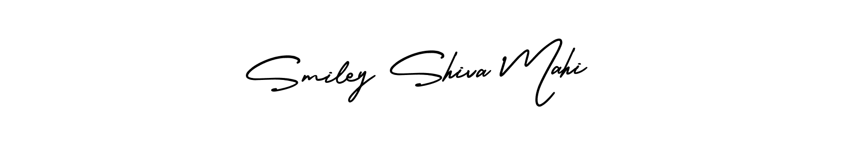 Make a beautiful signature design for name Smiley Shiva Mahi. With this signature (AmerikaSignatureDemo-Regular) style, you can create a handwritten signature for free. Smiley Shiva Mahi signature style 3 images and pictures png