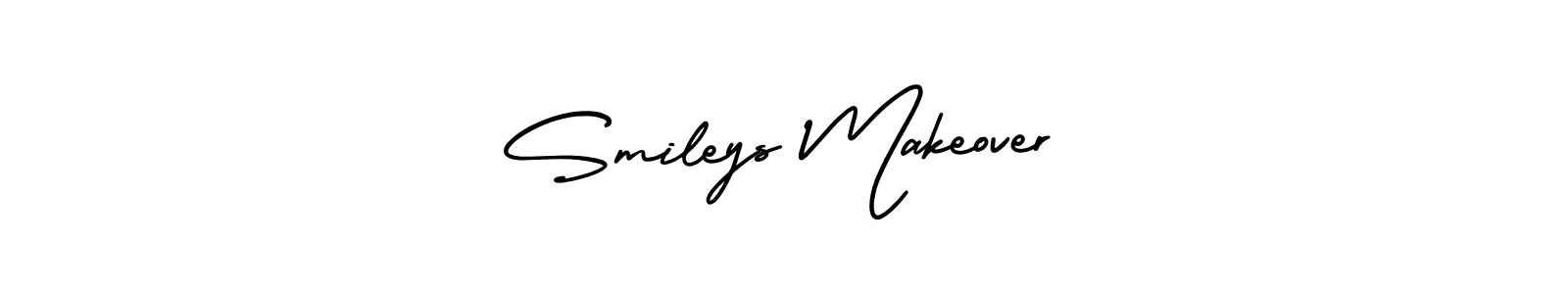 This is the best signature style for the Smileys Makeover name. Also you like these signature font (AmerikaSignatureDemo-Regular). Mix name signature. Smileys Makeover signature style 3 images and pictures png