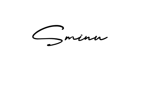 Create a beautiful signature design for name Sminu. With this signature (AmerikaSignatureDemo-Regular) fonts, you can make a handwritten signature for free. Sminu signature style 3 images and pictures png