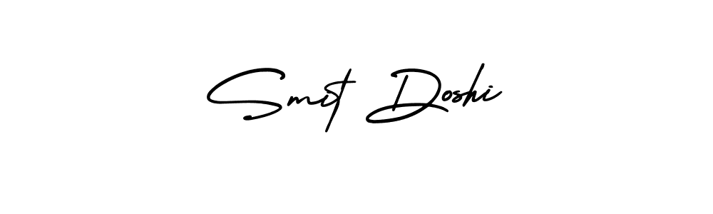 It looks lik you need a new signature style for name Smit Doshi. Design unique handwritten (AmerikaSignatureDemo-Regular) signature with our free signature maker in just a few clicks. Smit Doshi signature style 3 images and pictures png