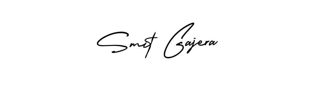 Design your own signature with our free online signature maker. With this signature software, you can create a handwritten (AmerikaSignatureDemo-Regular) signature for name Smit Gajera. Smit Gajera signature style 3 images and pictures png