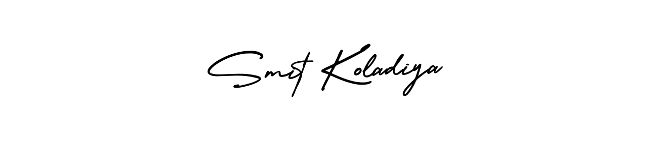 AmerikaSignatureDemo-Regular is a professional signature style that is perfect for those who want to add a touch of class to their signature. It is also a great choice for those who want to make their signature more unique. Get Smit Koladiya name to fancy signature for free. Smit Koladiya signature style 3 images and pictures png