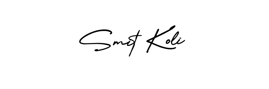 Best and Professional Signature Style for Smit Koli. AmerikaSignatureDemo-Regular Best Signature Style Collection. Smit Koli signature style 3 images and pictures png