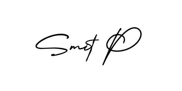 AmerikaSignatureDemo-Regular is a professional signature style that is perfect for those who want to add a touch of class to their signature. It is also a great choice for those who want to make their signature more unique. Get Smit P name to fancy signature for free. Smit P signature style 3 images and pictures png