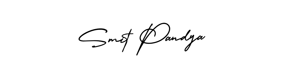 It looks lik you need a new signature style for name Smit Pandya. Design unique handwritten (AmerikaSignatureDemo-Regular) signature with our free signature maker in just a few clicks. Smit Pandya signature style 3 images and pictures png