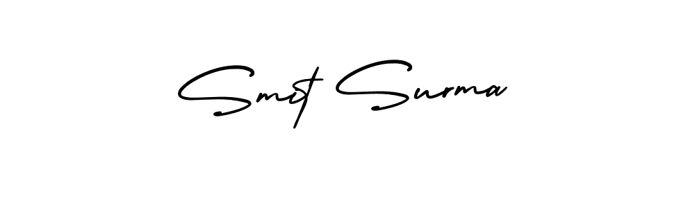 How to make Smit Surma signature? AmerikaSignatureDemo-Regular is a professional autograph style. Create handwritten signature for Smit Surma name. Smit Surma signature style 3 images and pictures png