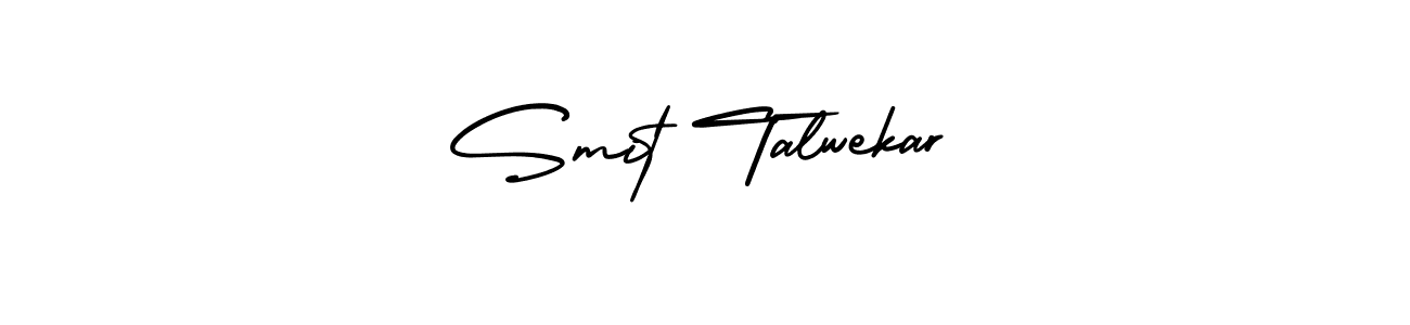 It looks lik you need a new signature style for name Smit Talwekar. Design unique handwritten (AmerikaSignatureDemo-Regular) signature with our free signature maker in just a few clicks. Smit Talwekar signature style 3 images and pictures png