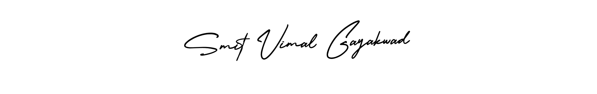 Use a signature maker to create a handwritten signature online. With this signature software, you can design (AmerikaSignatureDemo-Regular) your own signature for name Smit Vimal Gayakwad. Smit Vimal Gayakwad signature style 3 images and pictures png