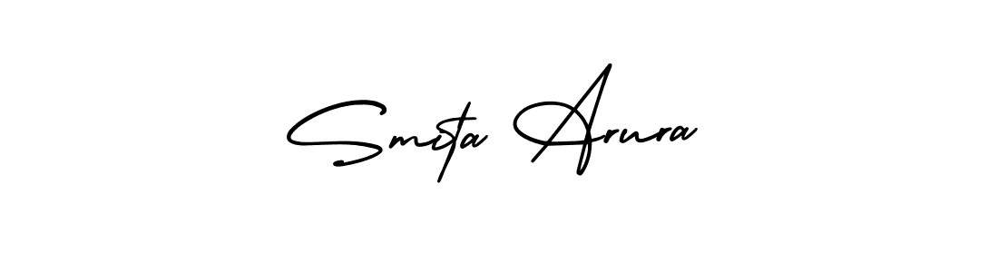 Also You can easily find your signature by using the search form. We will create Smita Arura name handwritten signature images for you free of cost using AmerikaSignatureDemo-Regular sign style. Smita Arura signature style 3 images and pictures png