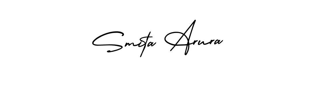 Make a beautiful signature design for name Smita Arura. With this signature (AmerikaSignatureDemo-Regular) style, you can create a handwritten signature for free. Smita Arura signature style 3 images and pictures png